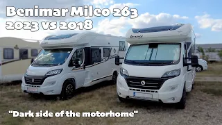 "Dark side of the motorhome" | Benimar Mileo 263 | 2023 vs 2018