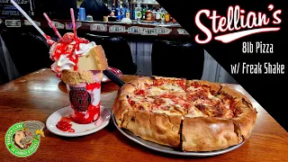 Undefeated Stellian's 8LB Solo Pizza Challenge with Freak Shake