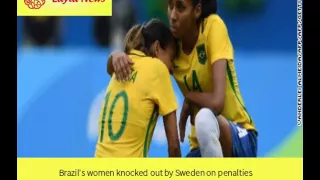 Brazil's women knocked out by Sweden on penalties  |  By : CNN