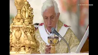 Pope Benedict XVI  Easter Sunday 2012