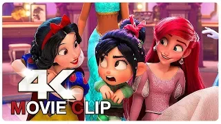 Full Disney Princesses Scene   WRECK IT RALPH 2 2018 Movie CLIP 4K