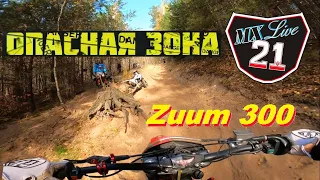 Mx Live 21. Эндуро гонка ОПАСНАЯ ЗОНА. Zuum 300. 4ое место.