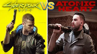 Cyberpunk 2077 vs Atomic heart Details And Physics Comparison