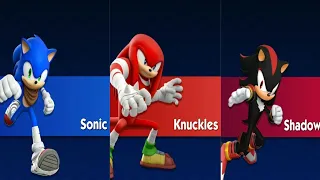 SONIC DASH 2 - SONIC VS KNUCKLES VS SHADOW