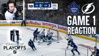 Finnish Toronto Maple Leafs Fan Reacts to GAME 1 vs Tampa Bay Lightning