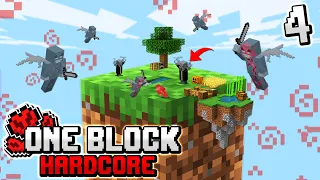 Minecraft Hardcore, but you only get ONE BLOCK.. (SkyBlock) #4