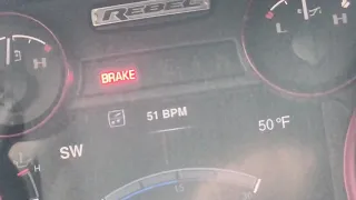 Dodge Ram – Turning on and off the parking brake