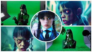 Wednesday Addams + Neuronet +zombie +green screen Jenna Ortega Neuron network,  Neuron_NeT