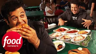 Adam Takes On 6 Main Dishes, 3 Sides and An Italian Dessert In Niagara Falls | Man v Food