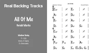 All Of Me - Real Jazz Backing Track - Play Along