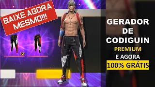 GERADOR DE CODIGUIN 2021 DA CALÇA ANGELICAL E REDENÇÃO GRÁTIS FREE FIRE