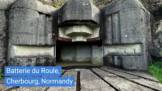 WW2 tunnels and bunkers on Cherbourg mountain in Normandy