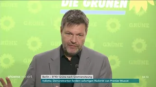 Robert Habeck nach der Gremiensitzung der Grünen zu aktuellen Themen am 09.12.19