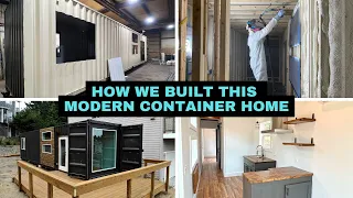 Modern Shipping Container Tiny House – How We Built It!