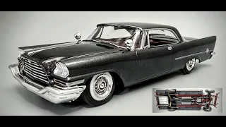 1957 Chrysler 300 Hemi Custom 1/25 Scale Model Kit Build How To Assemble Paint Chrome Trim Interior