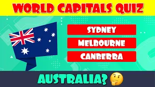 World Capital Quiz (Multiple Choice)