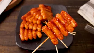 Rice Cake Skewers | Tteok kkochi | 떡꼬치