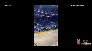 klay thompson warm up before the game gsw vs cavs