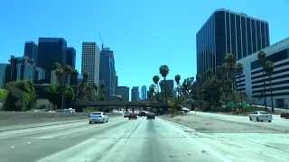 CA-170 & US-101 South: Hollywood Freeway, into Downtown Los Angeles