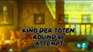 ☣️BO3 "KINO DER TOTEN" SOLO ZOMBIES HIGH ROUND 50+ FLAWLESS ATTEMPT!