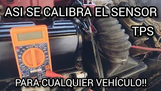 COMO calibrar SENSOR "TPS" / cualquier VEHÍCULO!!