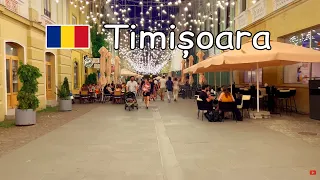 🇷🇴 Timișoara, Romania 🌃 Night Walk in 4K 🇷🇴