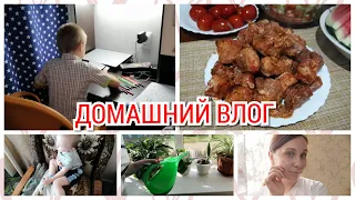 Домашний влог/Идем в садик/Готовлю мясо/Быстрая уборка/Домашние задание/Простая жизнь мамы.