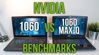 Nvidia 1060 Max-Q vs 1060 - Laptop Graphics Comparison Benchmarks
