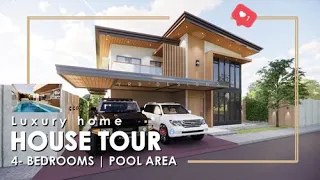 House Tour | Luxury Home | Beautiful Wood Elements | Modern Interior Design | 4- Bedrooms |