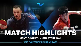 Simon Gauzy vs Dang Qiu | MS QF | WTT Contender Durban 2023