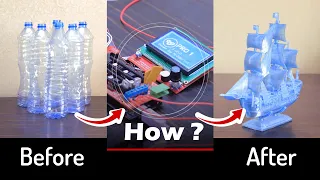 #4 Heat and motion control board  - Details of free filament production from recycled bottle (PET)