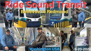 Ride Sound Transit opens 2 Line, connecting Bellevue to Redmond #transitride #bellevue #Soundtransit
