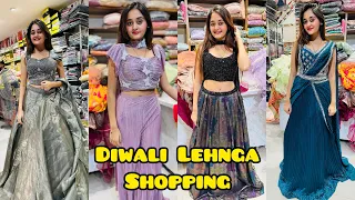 WOW Most Heavy & Beautiful Lehenga For Diwali 😍 New Dresses & Fancy Crackers Shopping Bindass Kavya