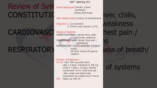 OET-Writing CaseNote