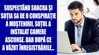 Suspectând soacra și soția sa de o conspirație a moștenirii,soțul a instalat camere ascunse.Dar după