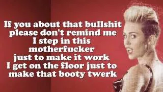 Miley Cyrus   Feelin' Myself  Verse Lyrics On Screen CDQ