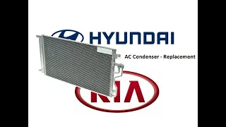 Condenser AC replacement - Výměna chladiče klimatizace ( Kia Ceed - Hyundai I30 )