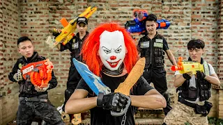 30 Minutes Nerf War Battle SWAT & CRIME