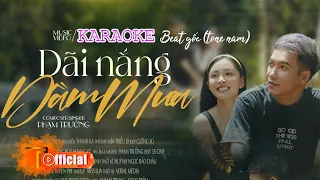 Karaoke (Beat chuẩn) Dãi Nắng Dầm Mưa | Phạm Trưởng - Tone Nam