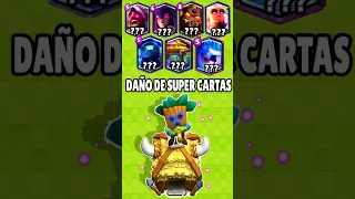 DAÑO DE LAS 7 SUPER CARTAS I #clashroyale