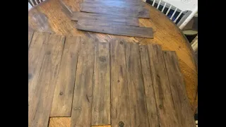 DIY Faux Wood w. foam boards