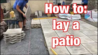 How to lay a patio