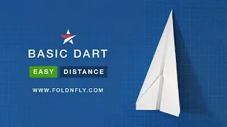 ✈ The Easy and Classic Paper Airplane - The Basic Dart - Fold 'N Fly