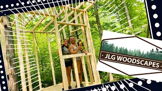 Building a Bath House Outhouse @ The Shabin’ Off Grid Cabin |JLG Woodscapes|