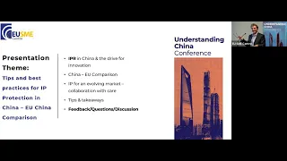 EU-China IP Systems Comparison - Understanding China Conference