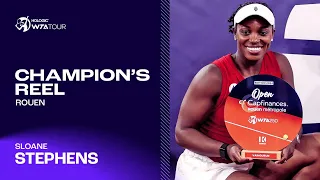 Sloane Stephens takes home the trophy in Rouen! 🏆