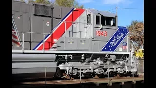 [HD] UP 1943 "Spirit of the Union Pacific" Visits the California State Railroad Museum (11/29/17)