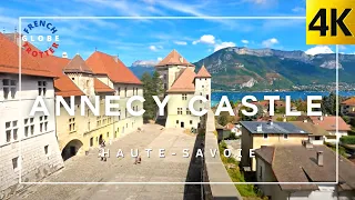 FRANCE 🇫🇷 Château d'Annecy and narrow streets 🏰4K French Castle & Old town Village Walking Tour Asmr