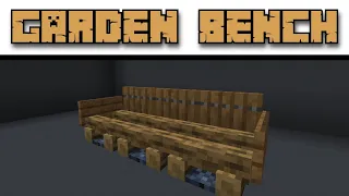 Minecraft 1.17: 🌳 🪑 Garden Bench Build