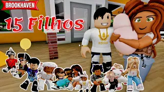 OS PAIS QUE TINHAM 15 FILHOS BROOKHAVEN 🏡RP HISTORINHAS NO Roblox